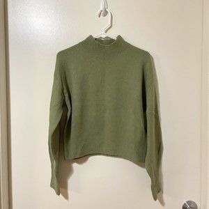 NEW & Other Stories Green Mock Neck Sweater Women Size XSmall